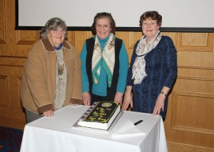 (L – R) Lady Perita Blackwood, Vanne Campbell (District Commissioner), Liz Lowry (Area 17 Representative)