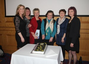 Organiser of the launch of the Iveagh PC book and film (L – R) Aine Lavery, Sharon Lyle-Hall, Shirley McCombe, Vanne Campbell, Liz Lowry, Dr Sally Walmsely.