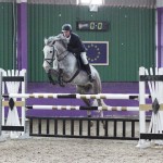 James Hogg and Indicator winning the 1.20m class