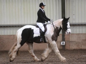 Top of the Riding School honours for "Barney" and Christine Smyth