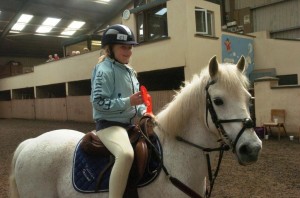 Katelyn Irvine and Sparky are proud of their Novice Pony 1st