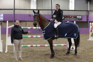 Jordan Coyle with Chloe Hoyle of Bluegrass after winning the Portmore GP Ulster Region Summer Tour Competition Sponsored by Bluegrass