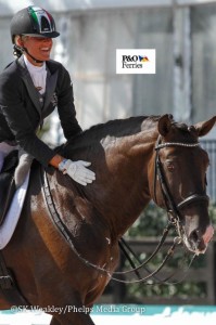 Silvia Rizzo and Sal after competing in the Adequan Global Dressage Festival 11 in Wellington, FL. Photo: SK Weakley / Phelps Media Group