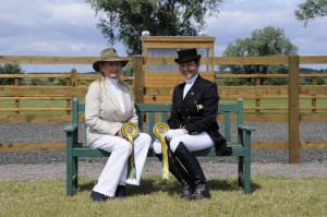 Saintfield Horse Show Director Joan Cunningham met up with International Dressage Rider Yvette Truesdale to discuss details of the forthcoming Saintfield Horse Show at Tyrella Hse. on Saturday 16th.August