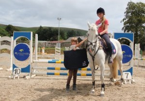 Kelly Smyth & One Cool Lady keep a cool head and complete a clean sweep by winning the league & final in the 85cm class at the Moorhill Saddlery cross-jump series final at Ravensdale Lodge on Sunday afternoon. Niall Connolly