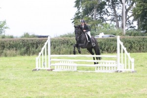 Monica Boyd and Paddy in the Show Jumping at Gransha
