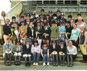 East Down Branch of the Pony Club summer camp. Members, Instructors and Joint DCs Donna Quail and Alison Bissenden