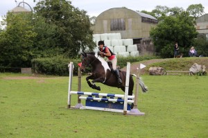 Competing in Class 2 – Karina McVeigh on Midnight Reflection Photo: Caroline Grimshaw for Equestrian News NI