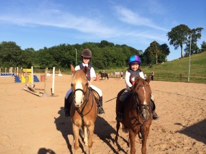 Cross poles clears(from left): Jazmin Kirkwood on Maddie, Chloe Agnew on Rocket