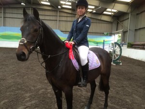 winning the 80 cm class Cherie McHugh on Celtic Morgan