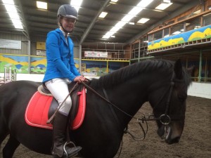 Winning the 90 cm class Jodie Creighton on Tia Maria