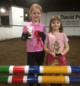 Trophy winners - Sarah Craig and Jenna Houston