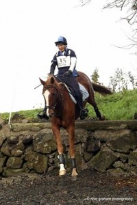 Gia Traynor coming down the Novice Andy's Leap