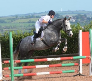 Kirsty Marsden and "Loughmourne Diamond" on their way to the top of Class 5