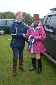 Rosemary Moffett 2nd in the 75cm class