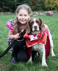 Sadie McMahon, showing her lovely Springer Spaniel, Scooby