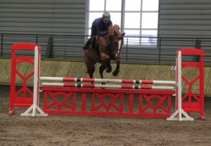 Sun back out after all the rain yesterday, for how long though! First photo of the week from Ravensdale Lodge as follows: Hannah Joyce & Katie jump round the 1m track at Ravensdale Lodge's SJI registered indoor league on Thursday.  Photo: Niall Connolly
