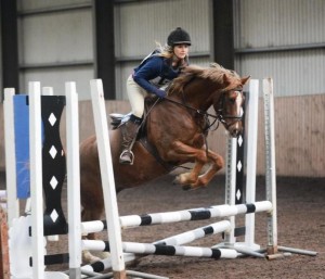 Red ribbon for Claire Dobbin and Louie - Photo by Equi-Tog