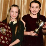 Award for Junior Attendance and Turnout, Lara Kelly and   Junior Russell Cup recipient, Ella Kincaid