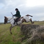 Gerard McCloskey on Rio  in flight over the last hedge of the day