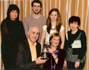 Napier family Trophy awarded to The Campbell Family,  Gavin, Rosemary, Stewart and Cathy. Included is Joint District  Commissioners Donna Quail and Alison Bissenden