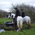 Pit stop for Rachel Kelly on Micky and Emma Wright on Blue