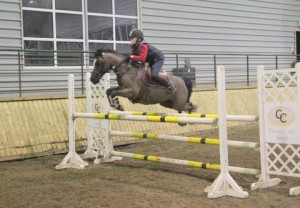 Dylan Ward & Henri put in a great performance over the 1.10m track at Ravensdale Lodge on Friday night in the horse & pony training league held at the centre. Photo: Niall Connolly.