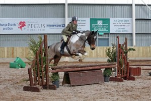 Kate Campbell and Glen competing in the 80cm Coloureds