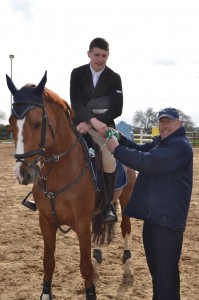 1st Prizewinner in the 6/7 Yr Old class Connor McEneaey and CMS Gunfire