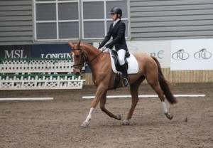 Lynn Clarke-Hearty and Homegrown Lexi won classes 3 & 4 with scores of 74.58% and 71.53% respectively at Ravensdale Lodge's indoor dressage league on Sunday afternoon. Photo: Niall Connolly. 