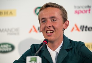 2 September 2014; Nineteen year old Bertram Allen, from Co. Wexford, who won the opening competition of The World Equestrian Games riding Molly Malone V. 2014 Alltech FEI World Equestrian Games, Caen, France. Picture credit: Ray McManus / SPORTSFILE 