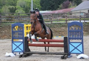 A study in concentration from Barbara Johns & Woody paid off as the combination were the only ones to go clear and gain maximum three points in the 1m class at Ravensdale Lodge's outdoor arena eventing league on Saturday afternoon. Photo: Niall Connolly,