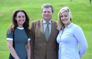 Pictured L to R: Tara Armstrong (Navan Intern), Peter Killeen (Manager of Navan Racecourse) and Amy Harding (Operations Manager). Photo: Healy Racing.