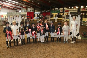 some of the riders who competed in the Cavan Little Stars League at the Final on Sunday night.  Photo: Cavan Equestrian Centre