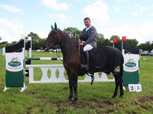 winner of the leinster summer tour at ballivor horse show sean kavanagh 12-6-16 photo by Laurence dunne Jumpinaction.net